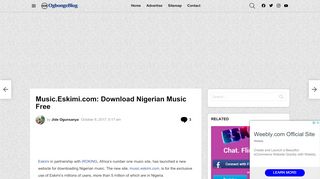 
                            12. Music.Eskimi.com: Download Nigerian Music Free – OgbongeBlog