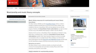 
                            8. Musicianship and music theory concepts - McGill Library Guides