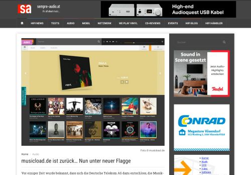 
                            2. musicload.de ist zurück… Nun unter neuer Flagge - Sempre Audio