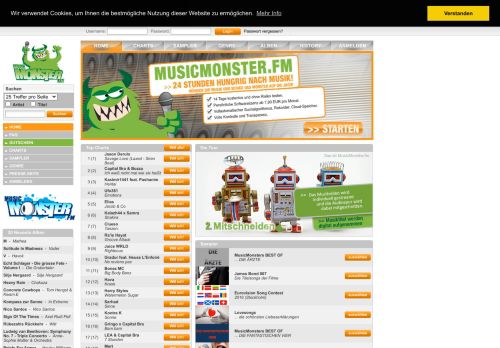 
                            1. MusicMonster.FM - 24Stunden hungrig nach Musik!