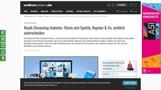 
                            9. Musik-Streaming-Anbieter: Worin sich Spotify, Napster & Co. wirklich ...