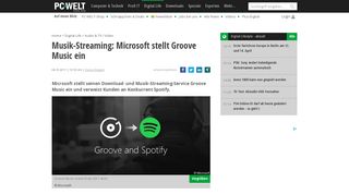 
                            6. Musik-Streaming: Microsoft stellt Groove Music ein - PC-WELT
