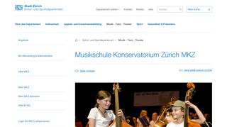 
                            4. Musikschule Konservatorium Zürich MKZ - Stadt Zürich