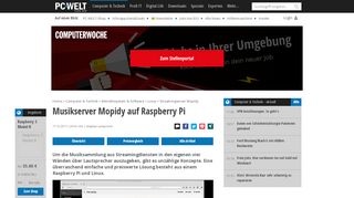 
                            13. Musikserver Mopidy auf Raspberry Pi - PC-WELT