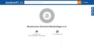 
                            6. Musikverein Eintracht Minderlittgen e.V. - auskunft.de