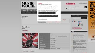 
                            6. MusikWoche | Music | Pump-Sonic Extasy - mediabiz.de | News