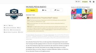 
                            3. MUSKELPEDIA RADIO podcast - Player FM