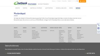 
                            3. Musterdepot - | netbank