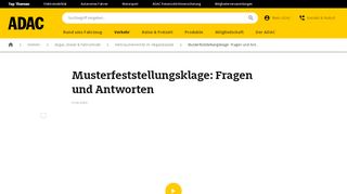 
                            13. Musterfeststellungsklage: Kann ich klagen? | ADAC