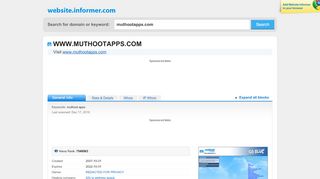 
                            10. muthootapps.com at Website Informer. Visit Muthootapps.