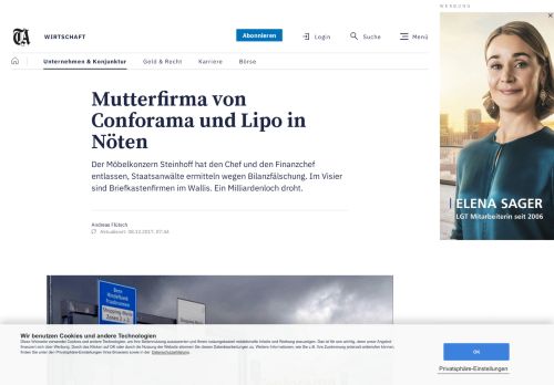 
                            7. Mutterfirma von Conforama und Lipo in Nöten - News Wirtschaft ...