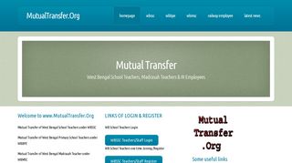 
                            5. MUTUAL TRANSFER LOGIN WBSSC WBMSC WBBPE RAILWAY ...