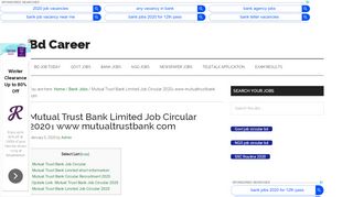 
                            7. Mutual Trust Bank Job Circular 2019 । www ... - Bd-career.org