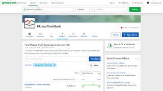 
                            8. Mutual Trust Bank Salaries in Bangladesh | Glassdoor