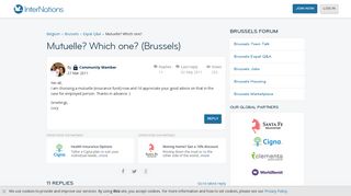 
                            12. Mutuelle? Which one? (Brussels) | InterNations