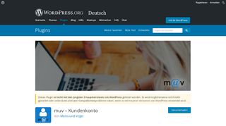 
                            9. muv – Kundenkonto | WordPress.org