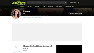 
                            8. Muzambinho (bloco Vermes E Cia.) - Usmen - VAGALUME