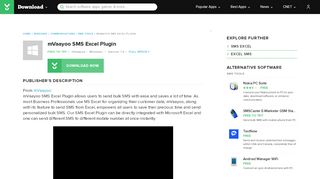
                            9. mVaayoo SMS Excel Plugin - Free download and software ...