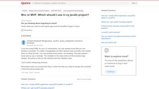 
                            10. Mvc or MVP. Which should I use in ny javafx project? - Quora