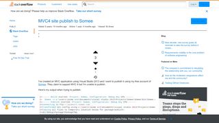 
                            4. MVC4 site publish to Somee - Stack Overflow