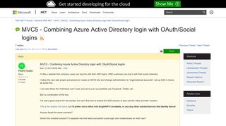 
                            11. MVC5 - Combining Azure Active Directory login with OAuth/Social ...