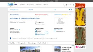 
                            11. ▷ MVG Märkische Verkehrsgesellschaft GmbH | Tel. (02351) 1801... -