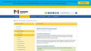 
                            9. MVGmeinRad-Kundenportal - Mainzer Mobilität