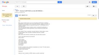 
                            2. :: MVP - Acesso ILIMITADO ao site DEVMEDIA :: - Google Groups