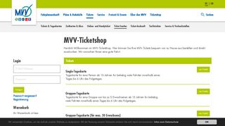 
                            4. MVV - Ticketshop - ProdukteTicketshop | MVV