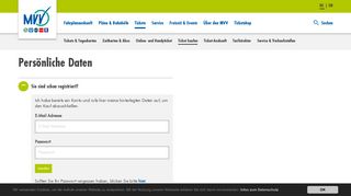 
                            3. MVV - Ticketshop - Shop LoginTicketshop | MVV