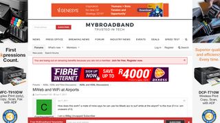 
                            4. MWeb and WiFi at Airports | MyBroadband