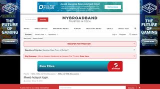 
                            4. Mweb hotspot login. | MyBroadband