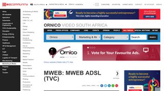 
                            11. MWEB: MWEB ADSL (TVC) - Bizcommunity.com