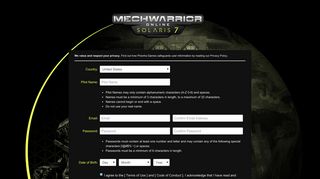 
                            4. MWO: Create Account