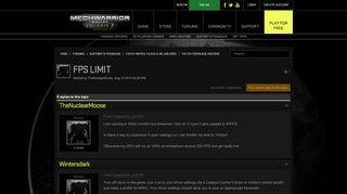 
                            13. MWO: Forums - Fps Limit