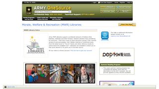 
                            7. MWR Libraries - Army OneSource