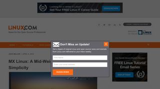 
                            4. MX Linux: A Mid-Weight Distro Focused on Simplicity | Linux.com | The ...