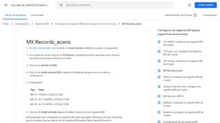 
                            8. MX Records_acens - Ayuda de Administrador de G Suite