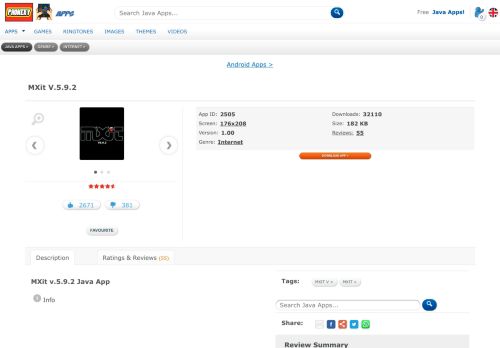 
                            7. MXit v.5.9.2 Java App - Download on PHONEKY