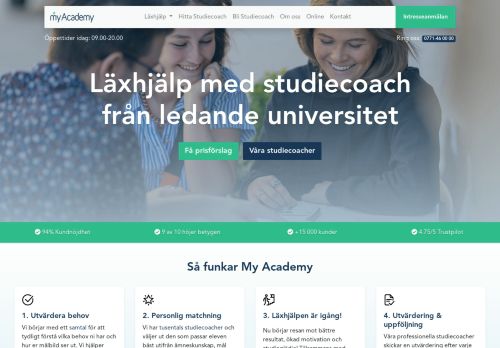 
                            9. My Academy: Läxhjälp – Få bättre studieresultat med studiecoach