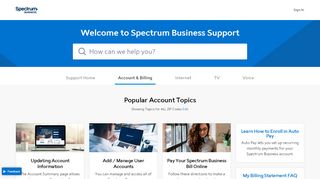 
                            4. My Account Access | Account Management - Spectrum Business