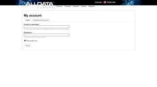 
                            6. My account - ALLDATA Europe