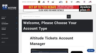 
                            9. My Account | Altitude Tickets