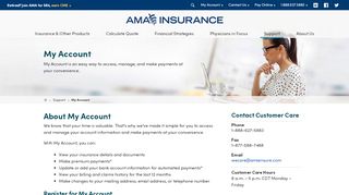 
                            7. My Account | AMA Insurance