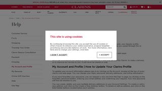 
                            3. My Account and Profile - Clarins