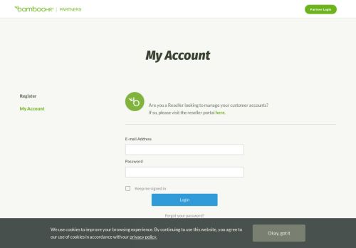 
                            4. My Account — BambooHR Partners