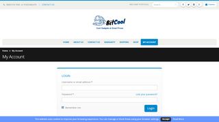 
                            1. My Account - Bitcool
