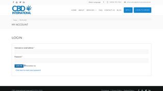 
                            11. My Account - CBD International