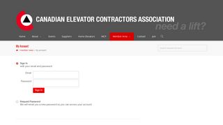 
                            10. My Account – CECA - Canadian Elevator Contractors Association