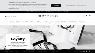 
                            7. My account creation loyalty - Brown Thomas